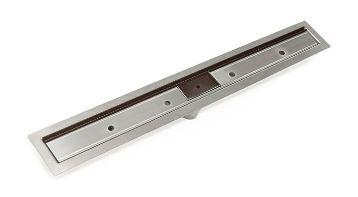 Infinity Drain - Fixed Flange Stainless Channel - FFST Slot Linear Drain
