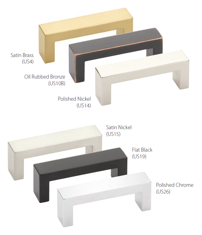 Emtek - Modern Rectangular Collection - Keaton Cabinet/Appliance Pulls