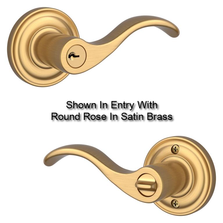 Baldwin - Reserve Collection - Knobs & Levers - Curve (CUR) Lever Set w/ Rose