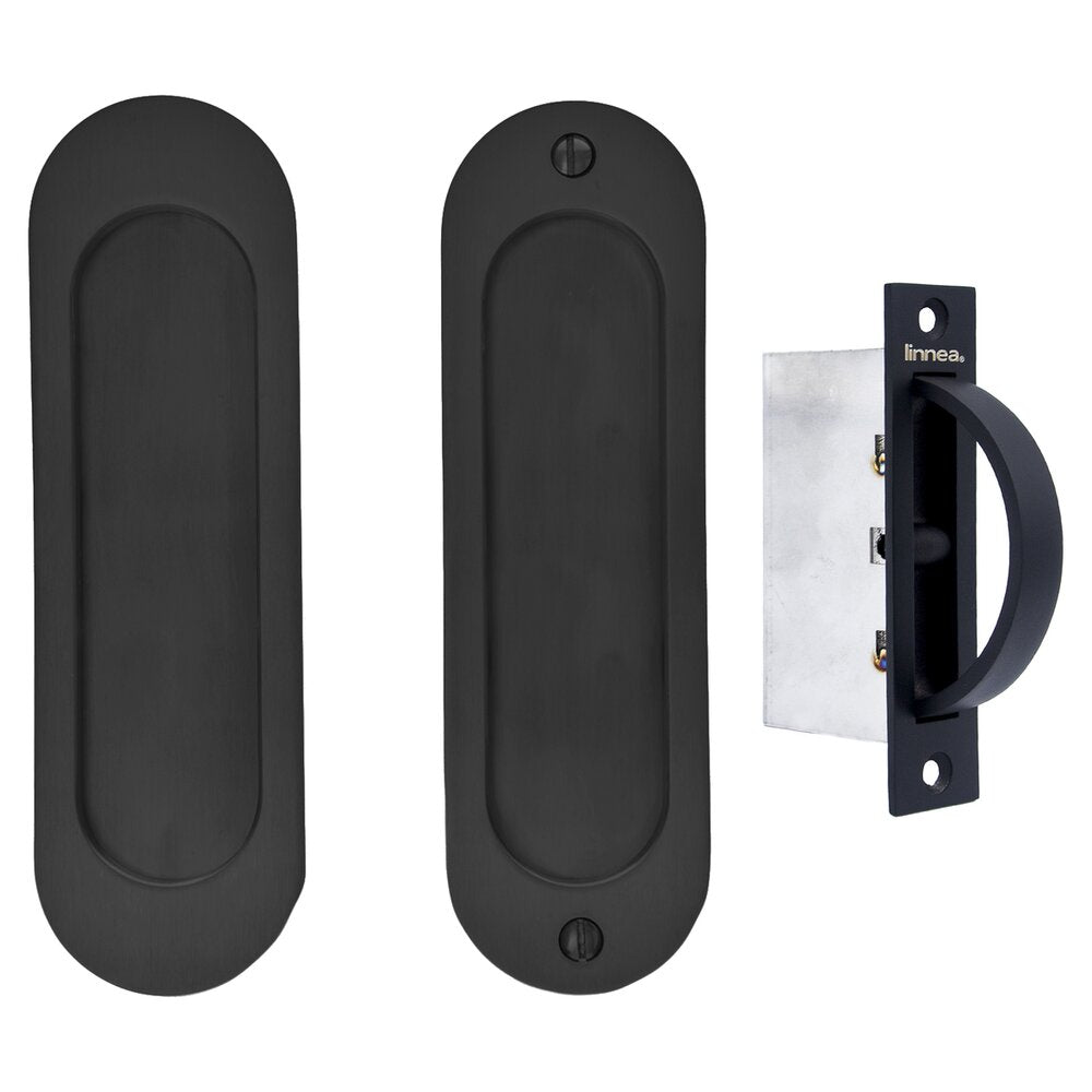 Linnea - Pocket Door - PL160R-00-FD Passage Pocket Door Lock with Edge Pull