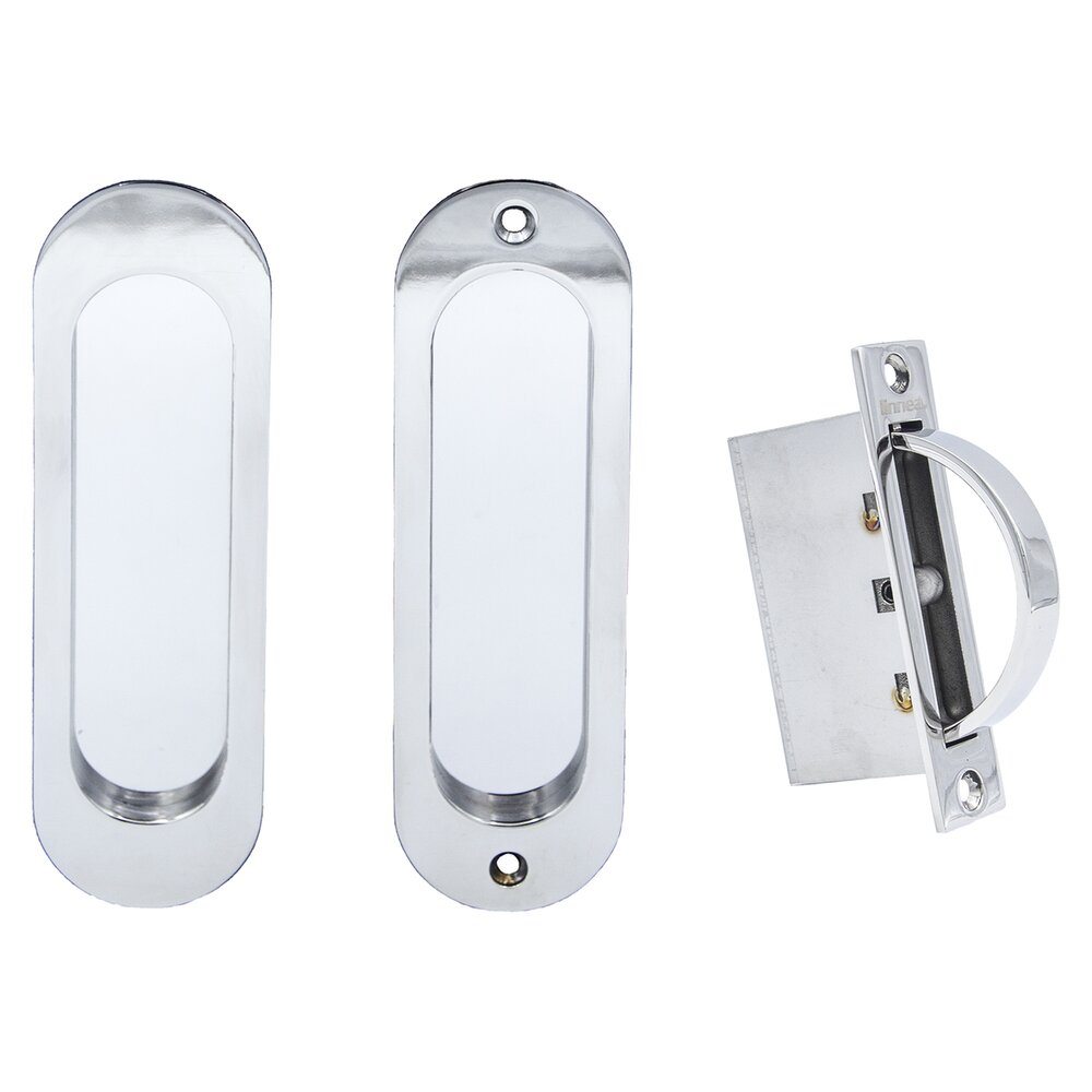 Linnea - Pocket Door - PL160R-00-FD Passage Pocket Door Lock with Edge Pull