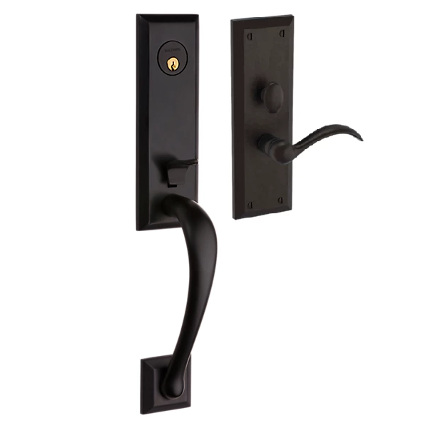 Baldwin - Estate Collection - Mortise Entry Handlesets - Cody 3/4 Escutcheon M502 Mortise Handleset w/ Lever (Trim ONLY)