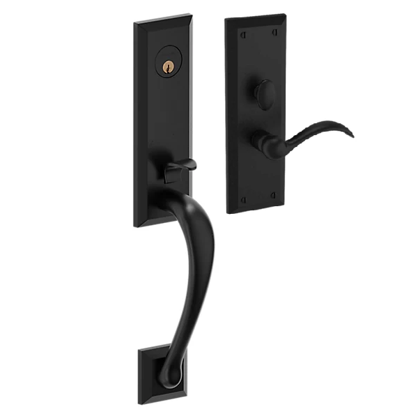 Baldwin - Estate Collection - Mortise Entry Handlesets - Cody 3/4 Escutcheon M502 Mortise Handleset w/ Lever (Trim ONLY)