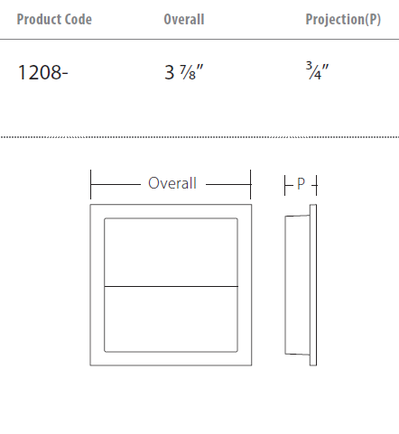 Schaub and Company - Modo Collection - Square Recessed Pull