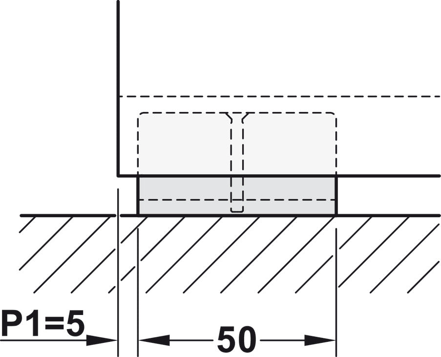 Hafele HAWA Junior 80/GP Sliding Door Hardware Set (Track NOT Included)