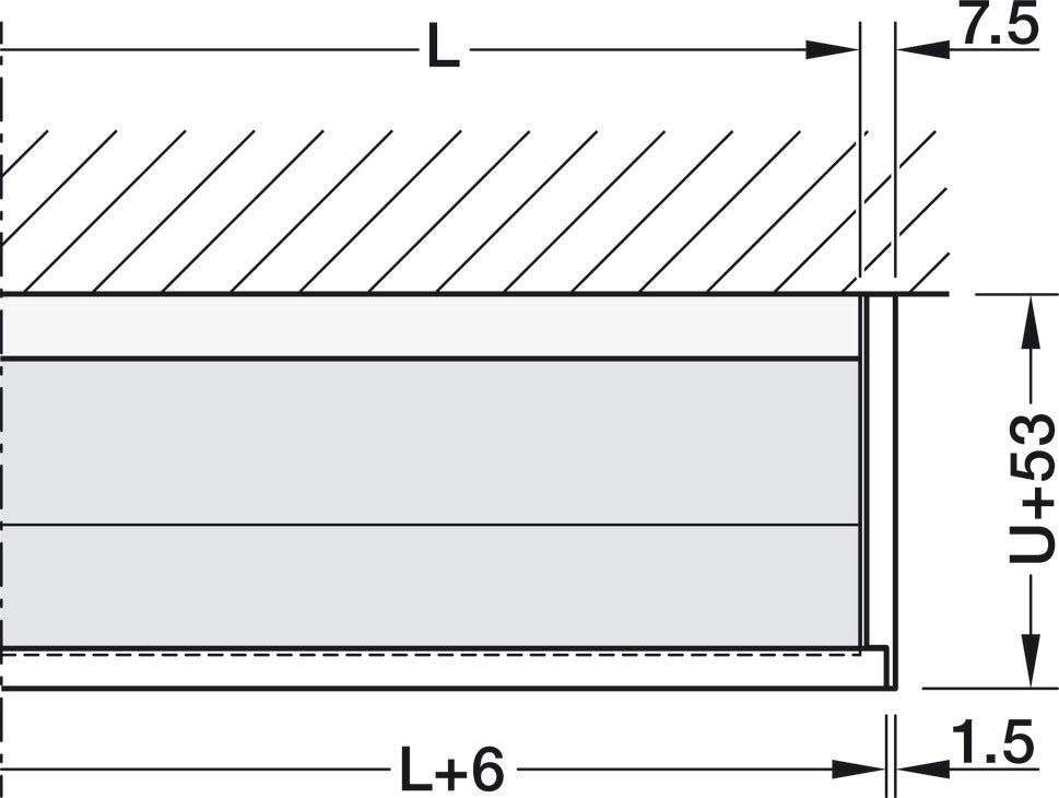 Hafele HAWA Junior 100/B (Acoustics) Sliding Door Hardware Set (Track NOT Included)