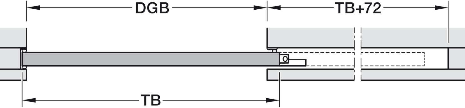 Hafele HAWA Junior 100/B (Acoustics) Sliding Door Hardware Set (Track NOT Included)