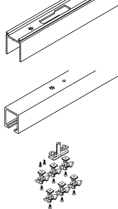 Hafele Hawa Upper Track (Pre-Drilled) for Symmetric/Telescopic/Junior