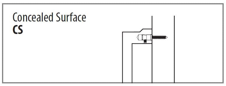 Emtek - Jasper Appliance Pull - 86693 12", 86694 18" - Concealed Surface