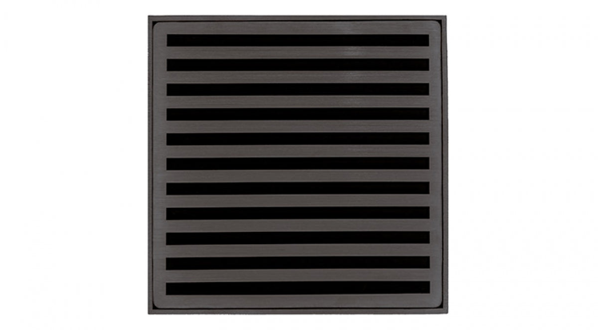 Infinity Drain - 5" x 5" Square Center Drain - ND 5 High Flow Lines Series Drain (Complete Kit)