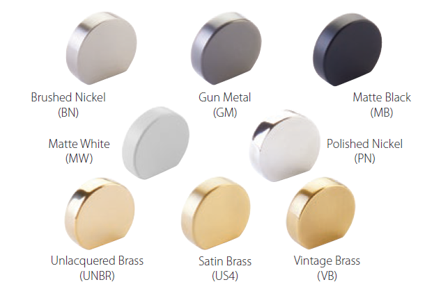 Schaub and Company - Cafe Collection - Modern Oval Knobs