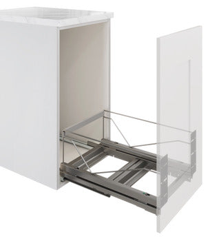 Hafele - Kitchen Organization - Waste Bins - Pull-Out Bottom Mount For 457mm (18") Cabinets Kesseböhmer