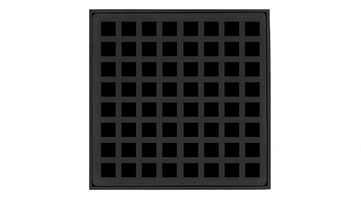 Infinity Drain - 5" x 5" Square Center Drain - QD 5 High Flow Squares Series Drain (Complete Kit)