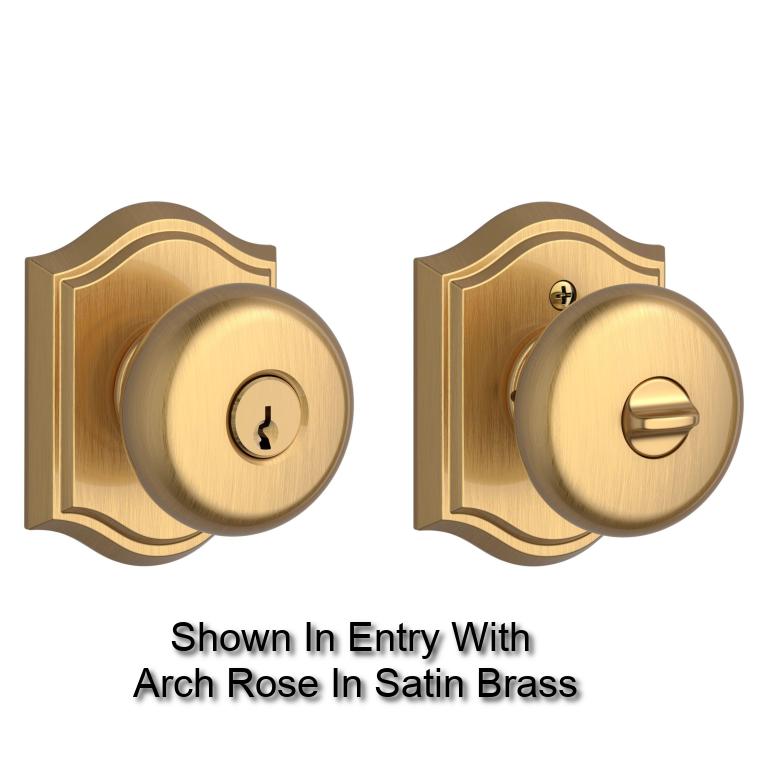 Baldwin - Reserve Collection - Knobs & Levers - Round Knob Set w/ Rose