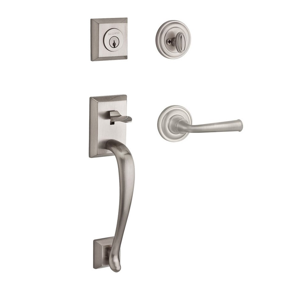 Baldwin - Reserve Collection - Tubular Entry Handlesets - Nappa (NAP) Sectional Handleset w/ Federal Lever & Rose