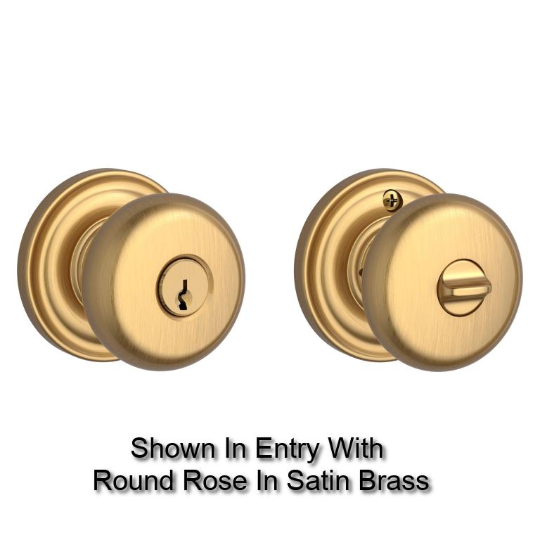 Baldwin - Reserve Collection - Knobs & Levers - Round Knob Set w/ Rose