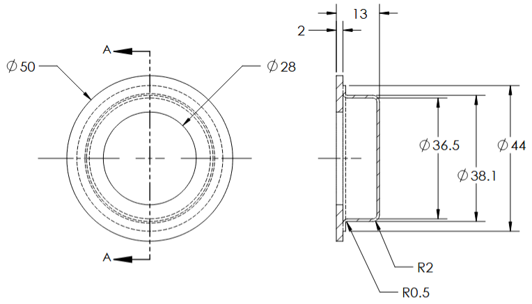 Linnea - Flush Pulls - RPR-50 Flush Pull