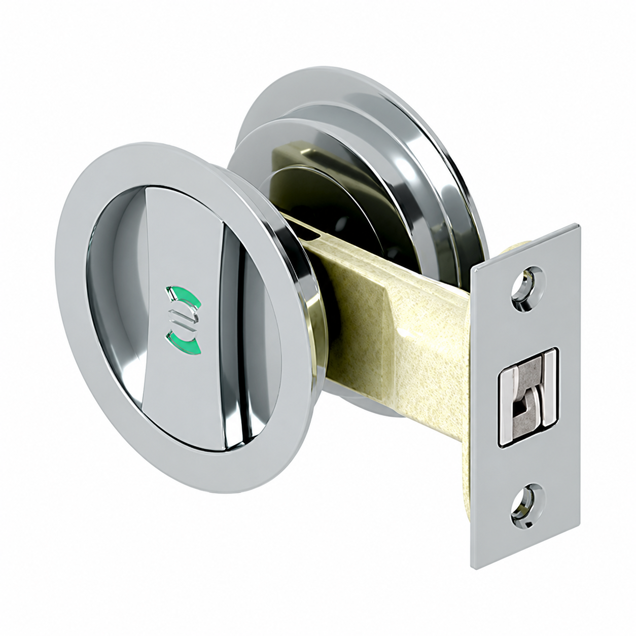 Deltana - Pocket Door Locks - Sliding Door Round Privacy Lock