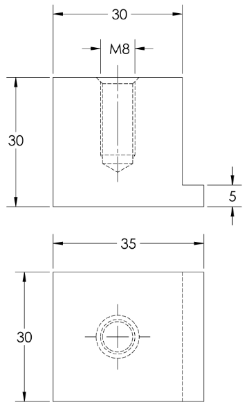 Linnea - Shower Door Pulls - SH9205 (Double)