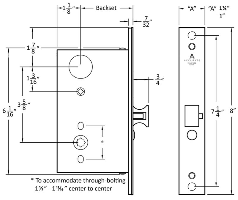 Accurate - Sliding Door Sets - SL9100ADA Self-Latching (Hotel/Motel)