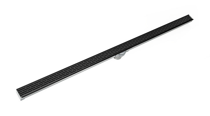 Infinity Drain - Site Sizable PVC Channel - S-LT 38 Offset Slotted Linear Drain