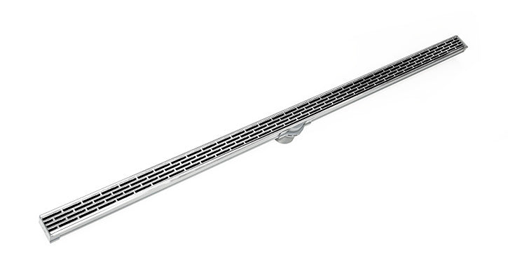 Infinity Drain - Site Sizable PVC Channel - S-LT 38 Offset Slotted Linear Drain