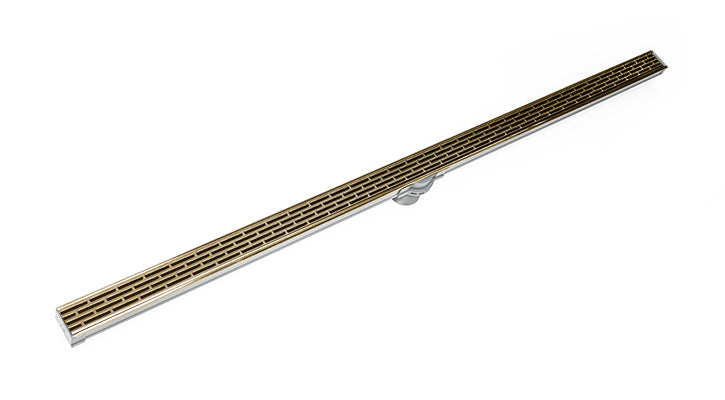 Infinity Drain - Site Sizable PVC Channel - S-LT 38 Offset Slotted Linear Drain