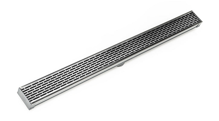 Infinity Drain - Site Sizable PVC Channel - S-LT 65 Offset Slotted Linear Drain