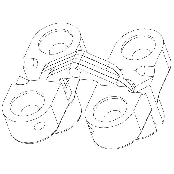 SOSS - Model #100 Invisible Hinge (Pairs)