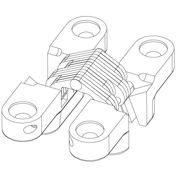 SOSS #101SS Stainless Invisible Hinge (Each)