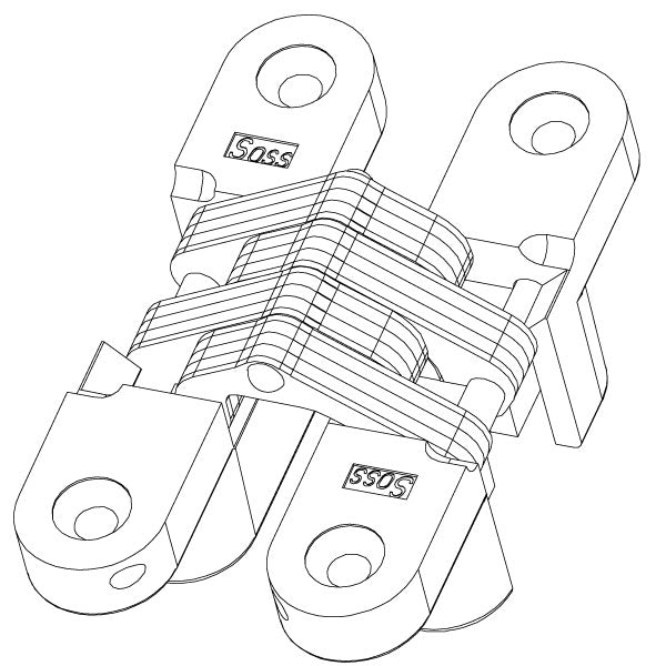 SOSS #216 20-Minutes Fire Rated Invisible Hinge (Each)