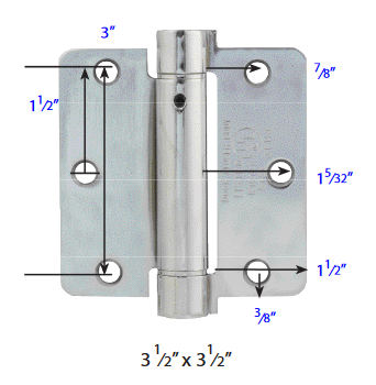 Emtek - Spring Hinges - UL Listed Spring Hinges (Pairs)