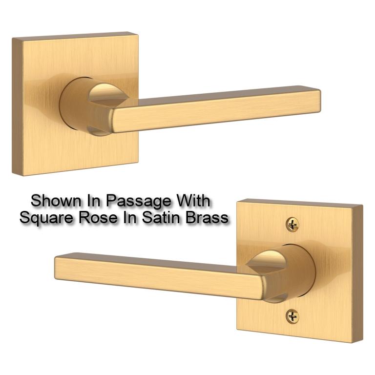 Baldwin - Reserve Collection - Knobs & Levers - Square Lever Set w/ Rose