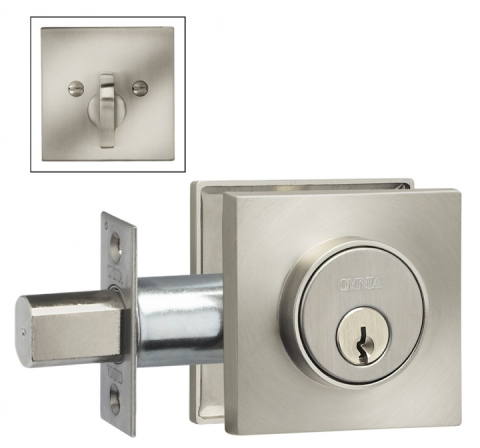 Omnia SQRBD Solid Brass Auxiliary Deadbolt Kit