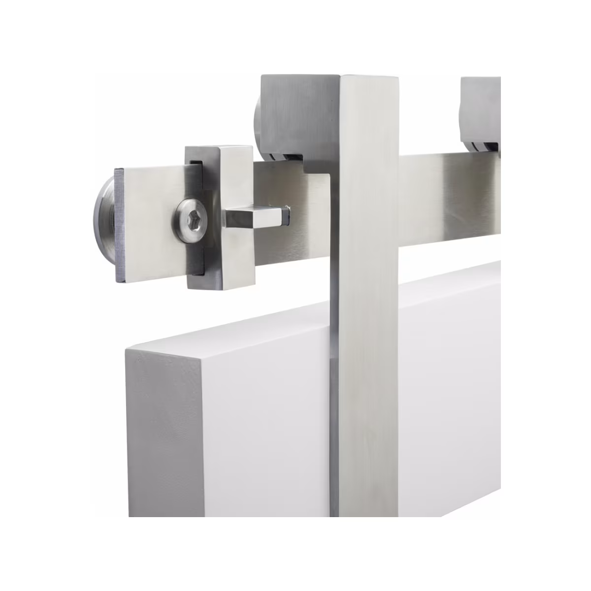 Emtek - Flat Track Sliding Barn Door Hardware - Low Profile Concealed Wheel (Track Included)