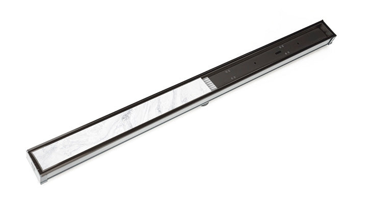 Infinity Drain - Site Sizable PVC Channel - S-LTIF 65 Tile Insert Frame Linear Drain