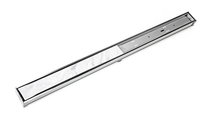 Infinity Drain - Site Sizable PVC Channel - S-TIF 65 Tile Insert Frame Linear Drain