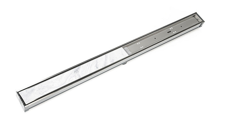 Infinity Drain - Site Sizable PVC Channel - S-TIF 65 Tile Insert Frame Linear Drain