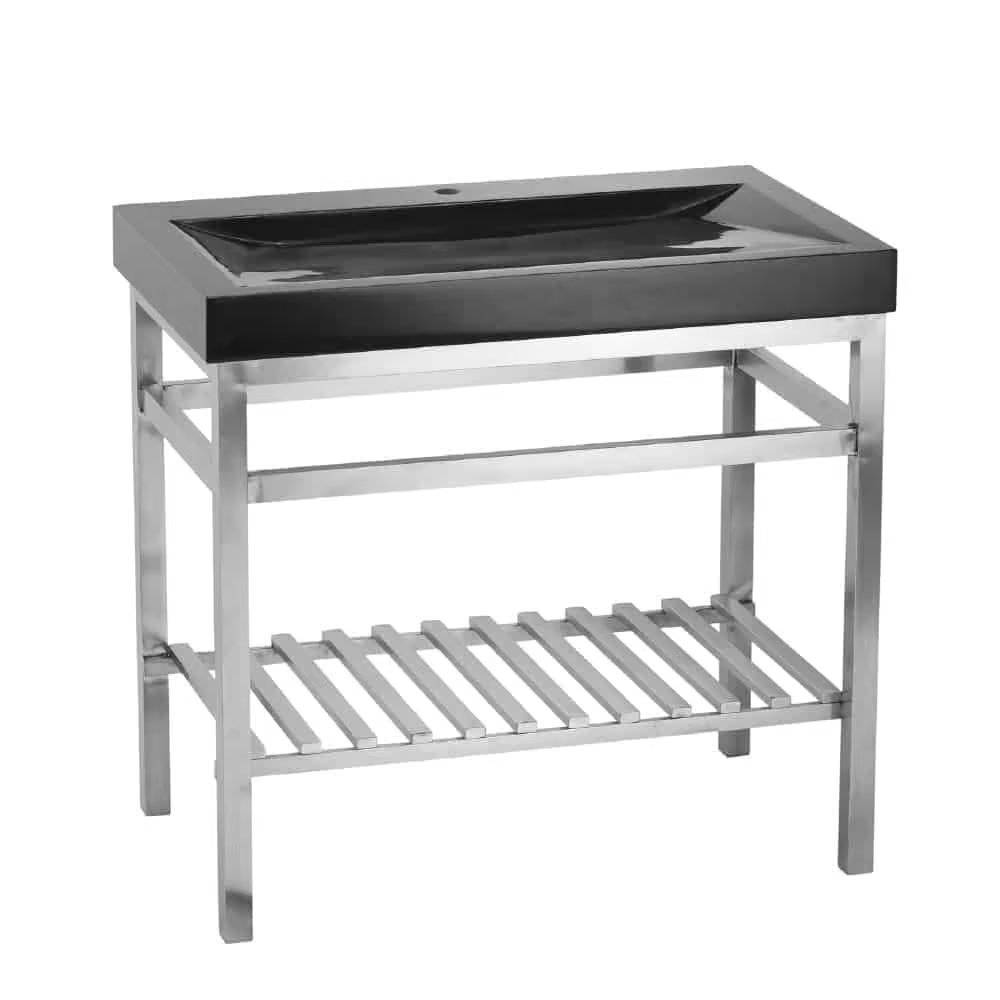 Lenova Sinks - Vanity Stand - SVS-36 Stainless Steel Vanity Stand - 36" (Stand Only)