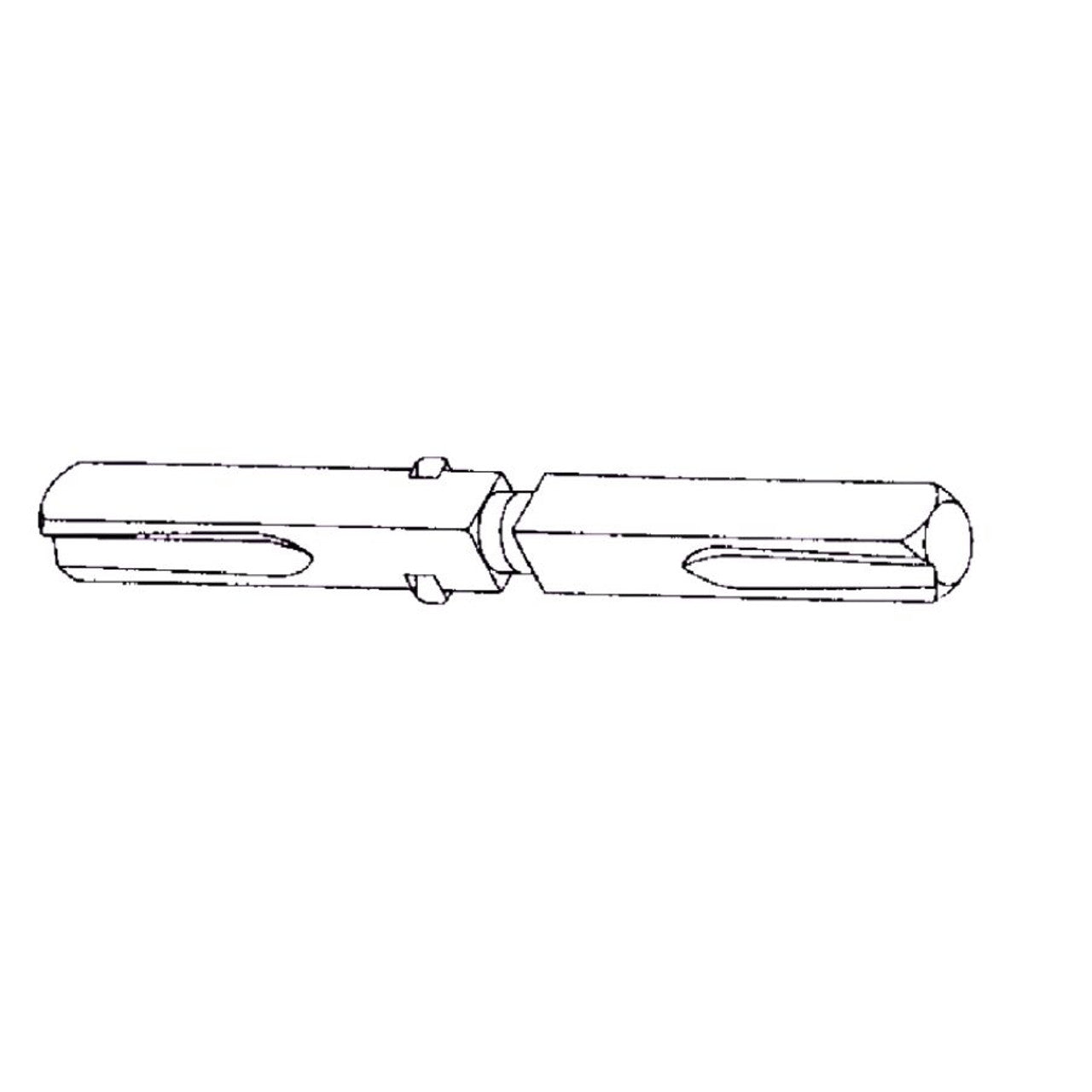 Baldwin - Estate Collection - Broached Straight Spindles (Privacy)