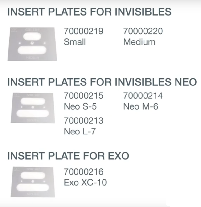 Arlu - Argenta Accessories - Insert Template Plates For Invisible/Concealed Hinges