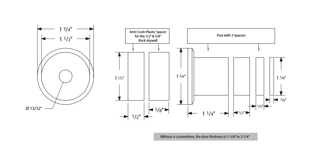 Emtek - Flat Track Sliding Barn Door Hardware - Classic Face Mount Hanger with Spoke Wheel (Track Included)