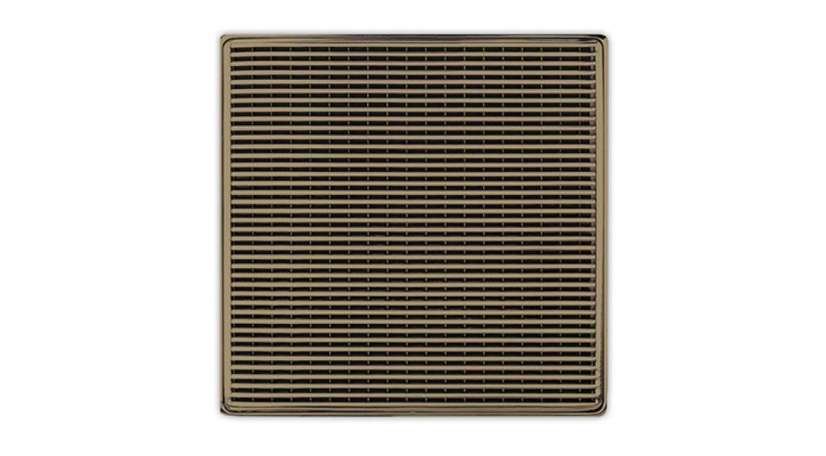 Infinity Drain - 5" x 5" Square Center Drain - WD 5 High Flow Wedge Wire Series Drain (Complete Kit)
