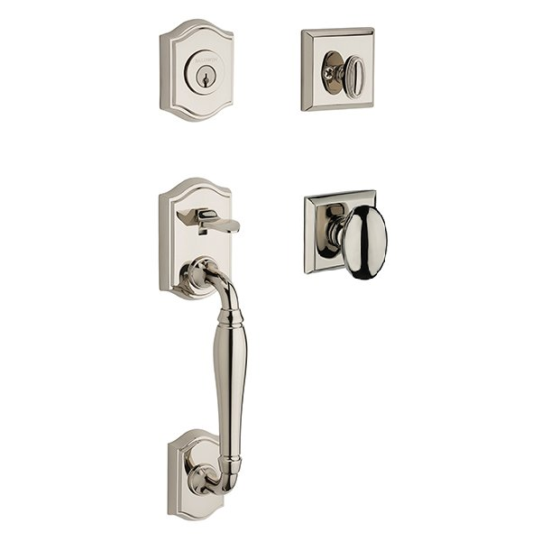 Baldwin - Reserve Collection - Tubular Entry Handlesets - Westcliff Sectional Handleset w/ Ellipse Knob & Rose