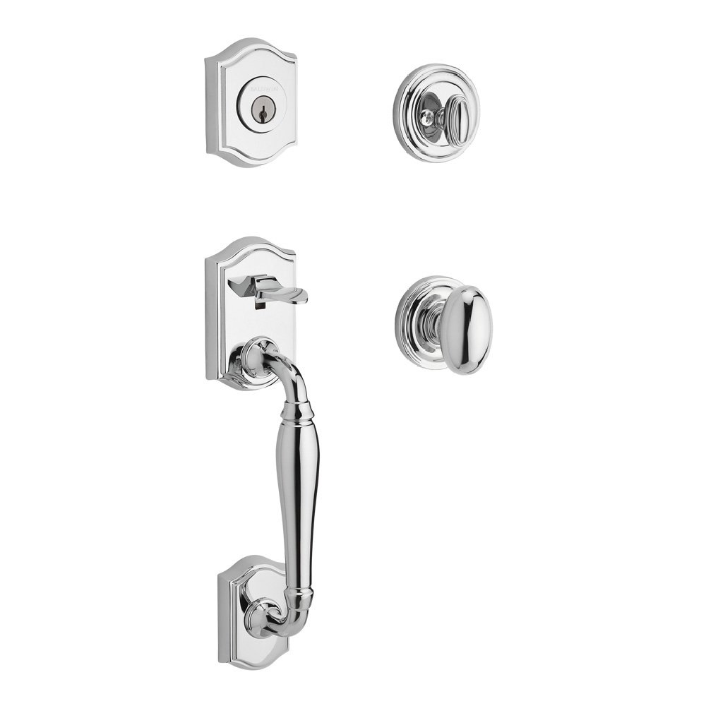 Baldwin - Reserve Collection - Tubular Entry Handlesets - Westcliff Sectional Handleset w/ Ellipse Knob & Rose