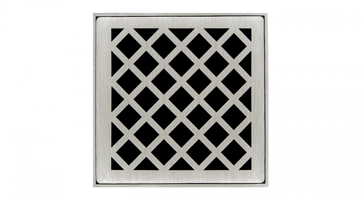 Infinity Drain XD 4-2 Center Criss Cross-Drain 4"X4" Standard Kit