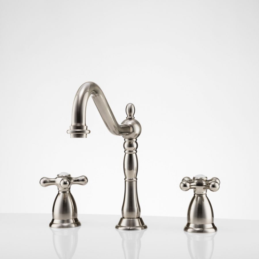 Maidstone Ashford Widespread Bathroom Sink Faucet - Metal Cross Handles