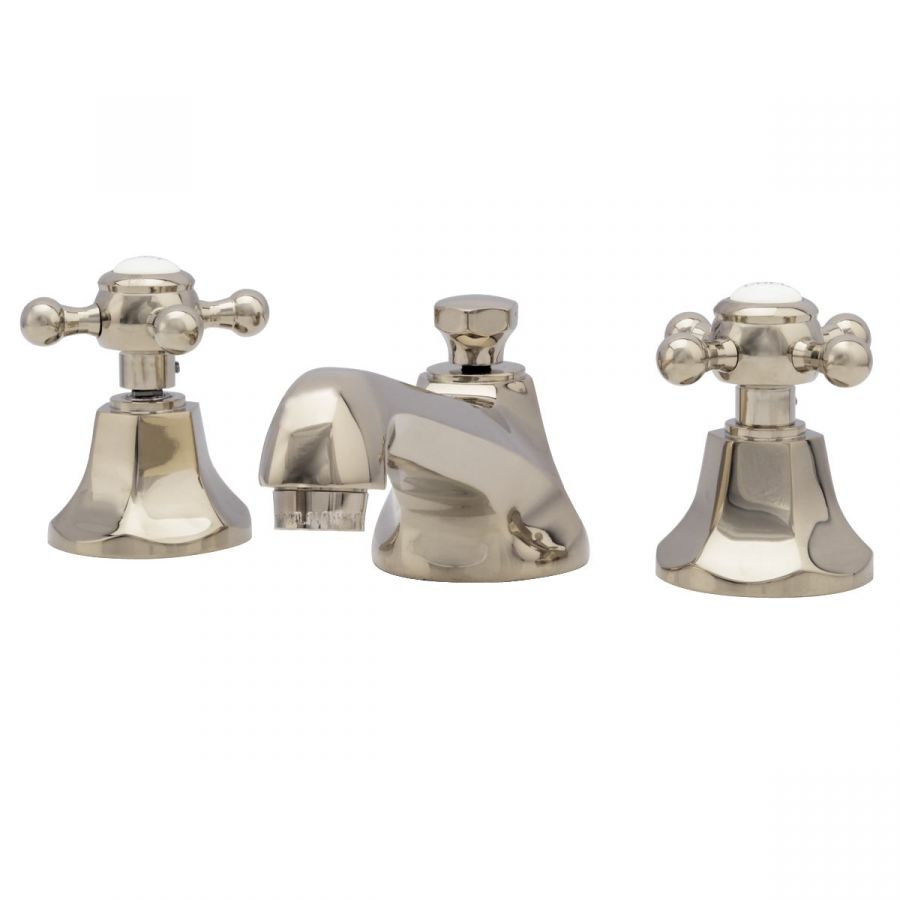 Maidstone Nouveau Widespread Bathroom Sink Faucet - Metal Cross Handles