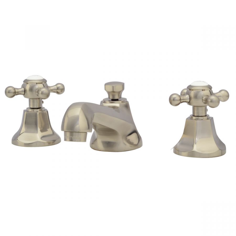 Maidstone Nouveau Widespread Bathroom Sink Faucet - Metal Cross Handles