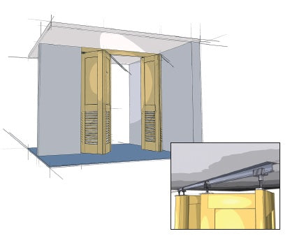 Hettich Grant 1260 BI-Folding Door Hardware Kit 175lbs (Track NOT included)